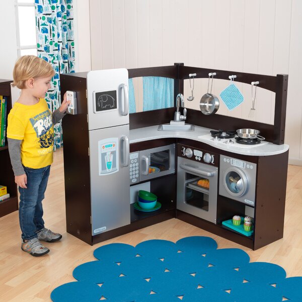 KidKraft Grand Gourmet Kitchen Set Reviews Wayfair   Grand Gourmet Kitchen Set 